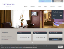 Tablet Screenshot of europehotel.be