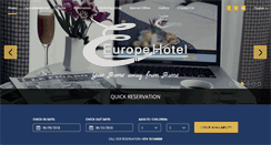 Desktop Screenshot of europehotel.am